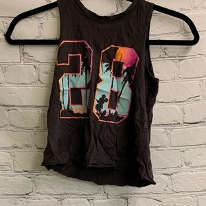 5/$20 Kids Girls Black Disney Mickey Tank Top size XS